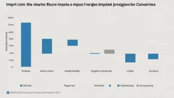 En graf som viser importandelen fra utlandet