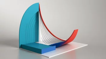 Et bilde som illustrerer konseptet integralkalkulus, med en 3D-graf som viser en kurve og et skygget område under.