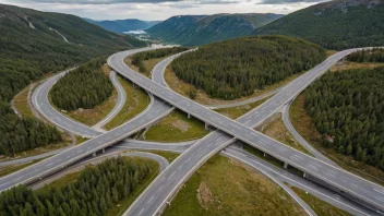 Et veimøte i et norsk landskap.