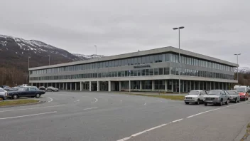 Et bilde av en transportadministrasjonsbygning i Norge.