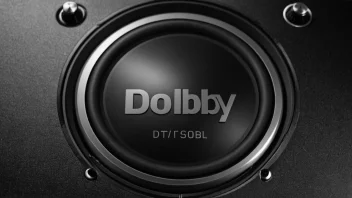 Dolby-selskapets logo på et lydsystem