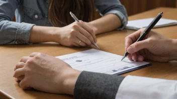 En person som søker opptak til et universitet eller en høyskole ved å fylle ut en søknadsskjema.