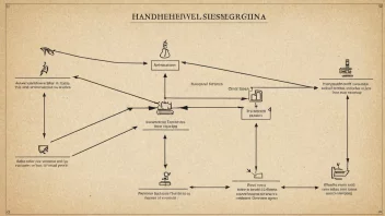 En illustrasjon av et håndhevelsesregime, som viser dets ulike deler og hvordan de samhandler.