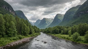 Pasvikelva renner gjennom den norske villmarken.