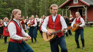 norsk folkemusikk, tradisjonelle instrumenter, kultur, dans, arv