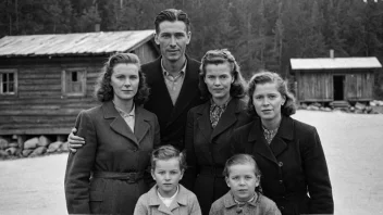 En familie i Norge på 1940-tallet