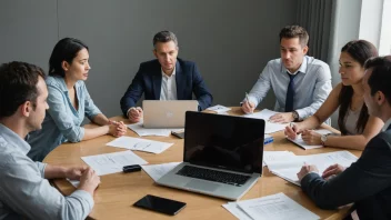 Et samarbeidsforum hvor mennesker samarbeider og diskuterer.