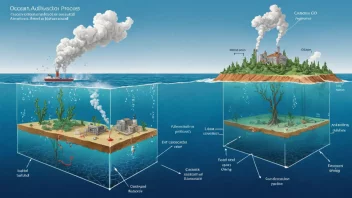 Illustrasjon av oceanforsuring