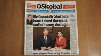 Forsiden av den norske avisen Osloblad