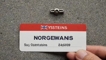 En person med en navnelapp som sier Øysteins, et norsk navn.