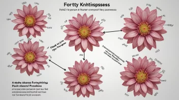 En illustrasjon av en kompleks prosess med flere stadier og komponenter, som representerer begrepet fortykningsprosess.