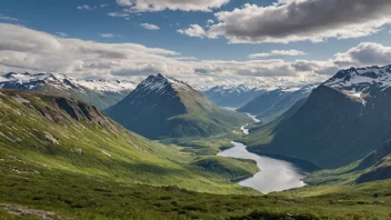 Haukelifjellene fjellkjede i Norge, kjent for sin naturskjønnhet og turmuligheter.