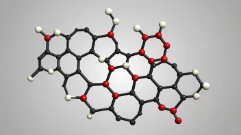 Molekylstrukturen til diacetylmorfin, et opioid som brukes til å behandle smerte