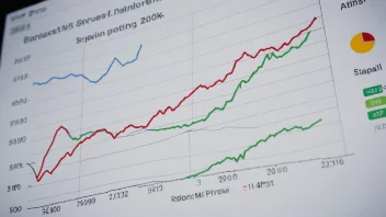 En finansiell graf som viser et overskudd etter å ha investert i nye teknologier.