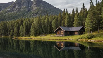 En fjellseter i norsk natur