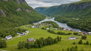 Et malerisk landskap i Norge.