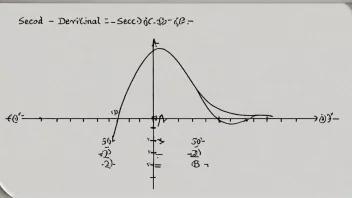 En graf som viser en matematisk funksjon med en andreordensderivert.