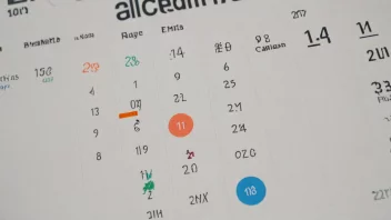 Et bilde som representerer en datainnsamlingsdato, med en kalender og data visualiserings elementer