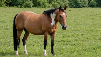 Et halvvilt hest løper fritt i en åker.