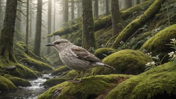 Et bilde av en forfløyen i sin naturlige omgivelse, som viser dens unike egenskaper og betydning i økosystemet.