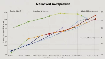 En graf som illustrerer markedskonkurransen.