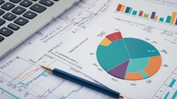 En finansiell rapport med ulike diagrammer og grafer som viser et selskaps likviditet over tid.