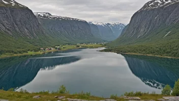 Et malerisk landskap av Storekvina, som viser dens unike karakter og omgivelser.