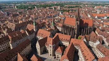 Byen Nürnberg i Tyskland, med sin rike historie og kulturelle arv.