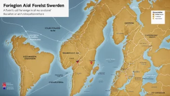 Et bilde som illustrerer begrepet bistandsnivå, med et kart over Norge og Sverige i bakgrunnen.