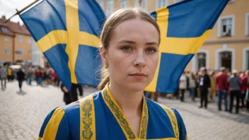 En person fra det sydlige Sverige, som stolt representerer sin region.