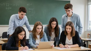 En gruppe studenter samlet sammen, representert en enkelt akademisk år.