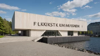 Et museum som viser tradisjonell norsk kunst og artefakter.