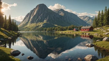 Et bilde av en sloffer i et naturskjønt norsk landskap.