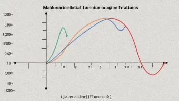 En graf som viser en matematisk funksjon med en overgang fra en tilstand til en annen over tid.