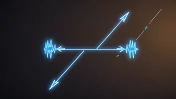 Elektrostatisk frastøtning mellom to elektroner.