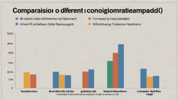 En graf eller diagram som sammenligner ulike standarder eller mål.