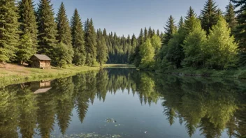 Et fredelig tilfluktssted i naturen