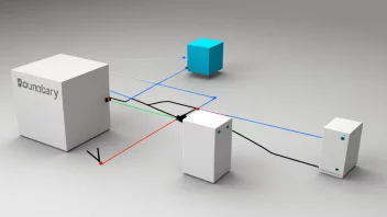 Grensesnitt eller systemskille mellom to systemer.