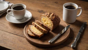 Et deilig og nybakt kaffebrød, perfekt for frokost eller snack.