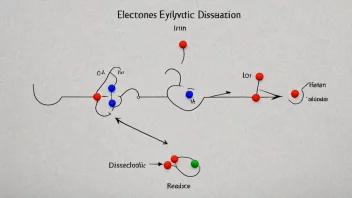 En illustrasjon av prosessen elektrodissosjon.