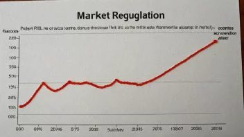 En graf som viser hvordan markedregulering påvirker økonomien.