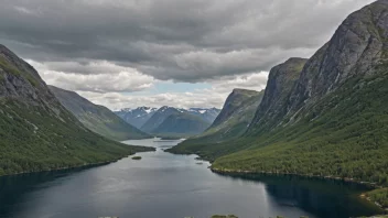 Et vernede område i Norge, som viser landets naturskjønnhet.