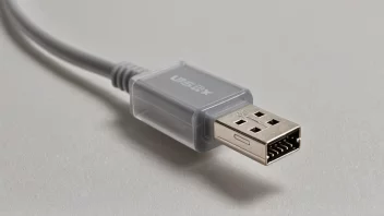 En standard USB-kabel, vanligvis brukt til å koble enheter.