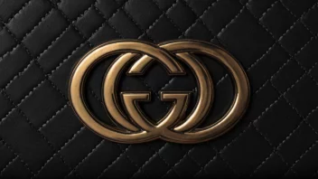 Gucci-logoen på en svart bakgrunn.