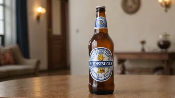 En flaske Flensburger øl