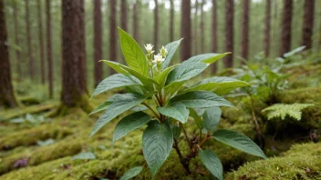 Et bilde av en ramslaukplante i en norsk skog.