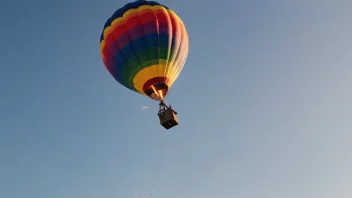 En ballong fylt med gass, som flyter i luften