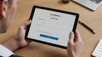 En person logger inn i et system med en unik identifikator.