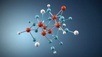 En fosfatgruppe, en viktig komponent i cellebiologien, avbildet i en 3D-representasjon med en bakgrunn av cellestrukturer.