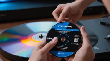 En Blu-ray-plate og en spiller